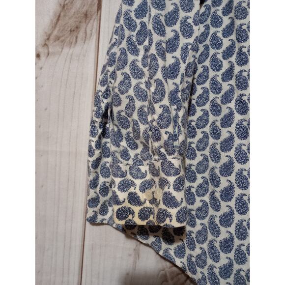 Perry Ellis Shirt Men's 2xl Button Front‎ Long Sleeve Blue - Picture 8 of 8